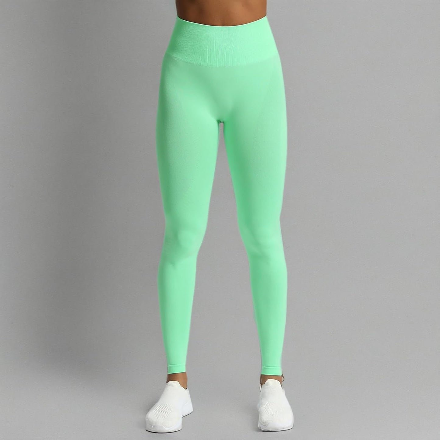 Workout Seamless Leggings for Women Smile Contour High Waisted Athletic Yoga Pants Tights 26"