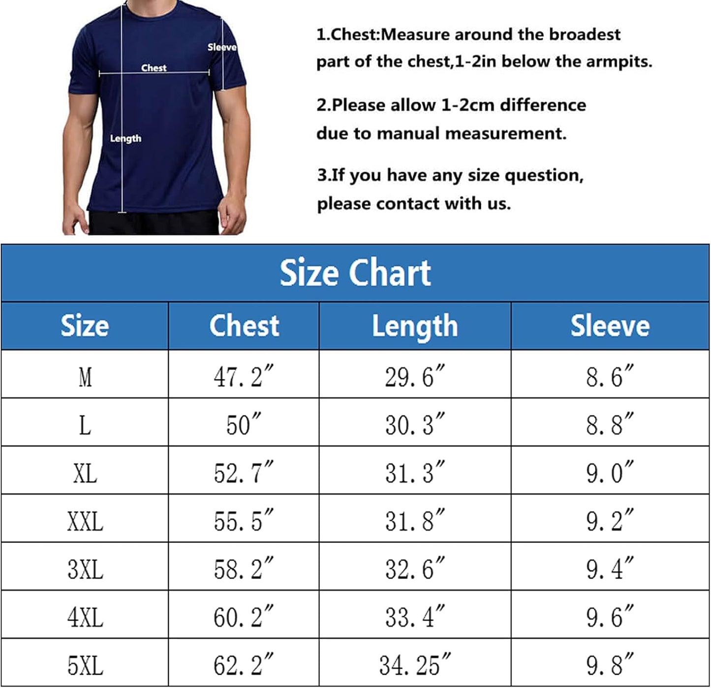 Mens Workout Shirts Dry Fit Big and Tall T Shirts Short Sleeve Athletic Gym Muscle Shirts for Men Moisture Wicking Black 5XL