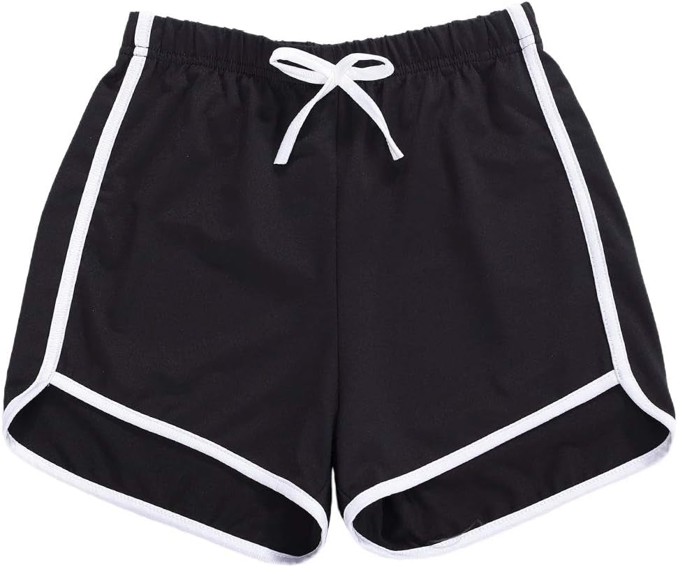 Girls 3 Pack Workout Dolphin Shorts Running Athletic Shorts Drawstring Sports Yoga Shorts