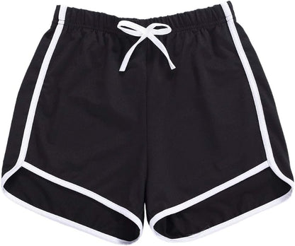 Girls 3 Pack Workout Dolphin Shorts Running Athletic Shorts Drawstring Sports Yoga Shorts