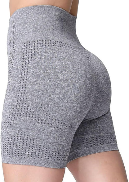 Seamless Workout Biker Shorts for Women High Waisted Exercise Athletic Gym Booty Running Yoga Short 5"