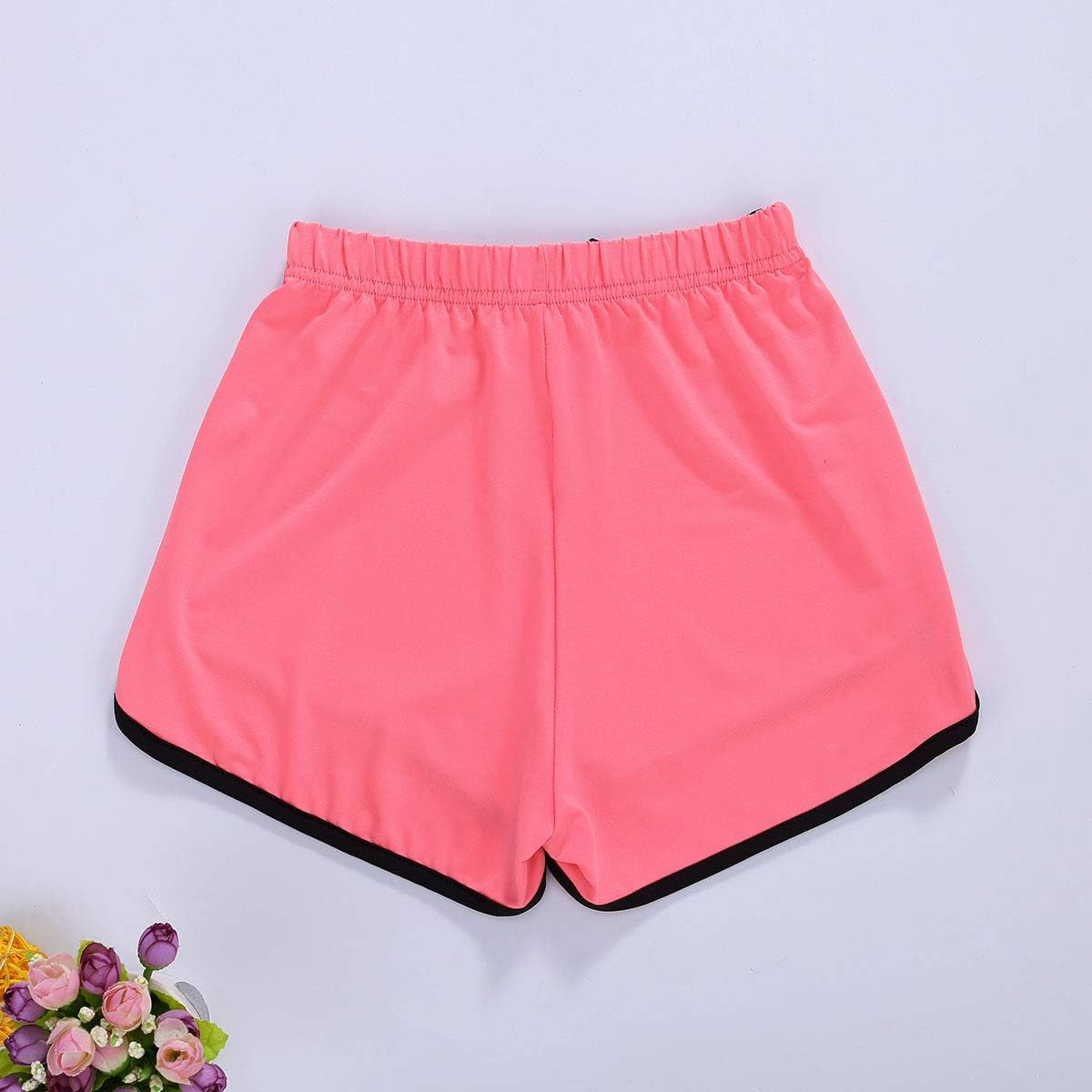 Girls 3 Pack Workout Dolphin Shorts Running Athletic Shorts Drawstring Sports Yoga Shorts
