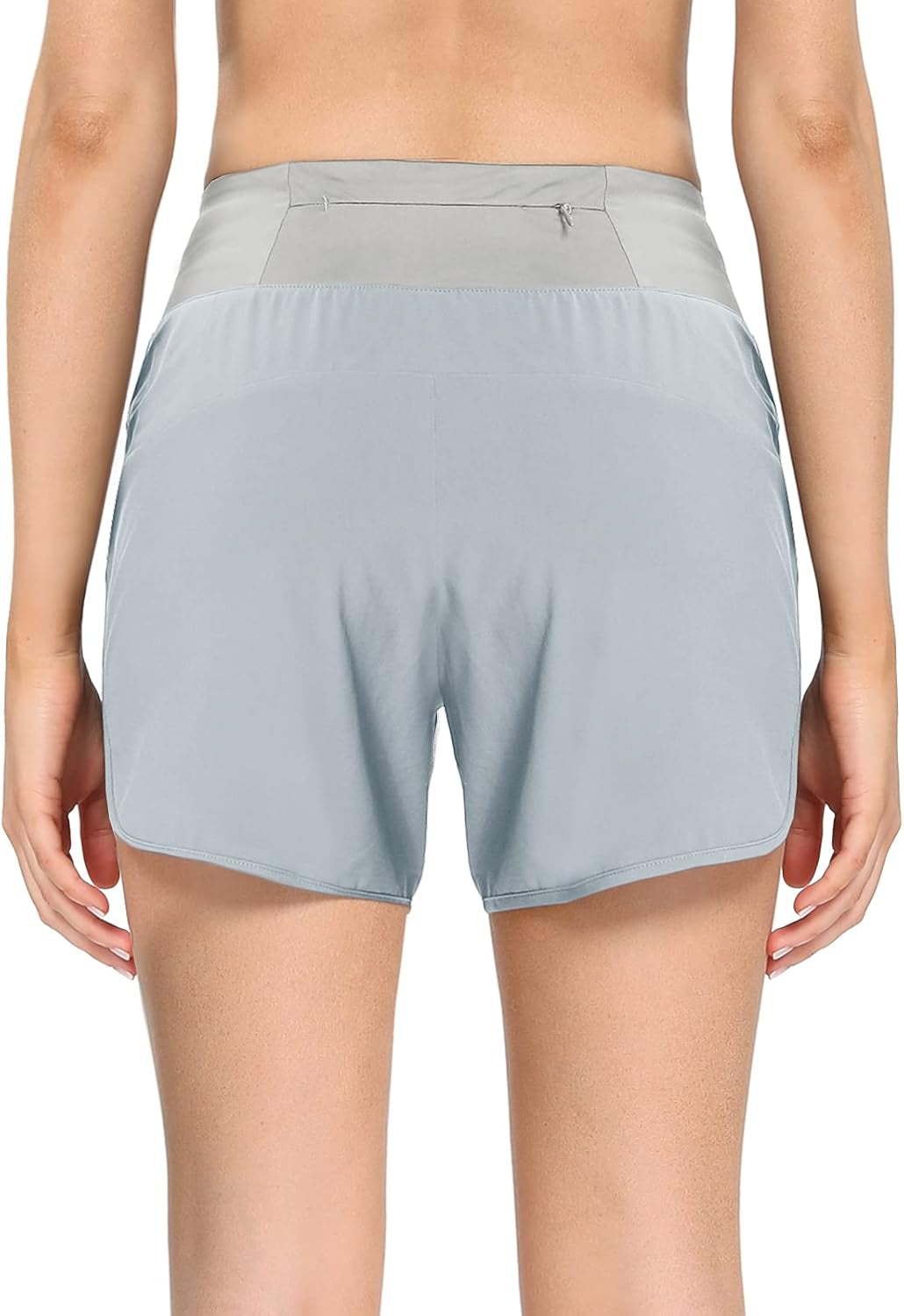 Women'S Running Shorts Quick Dry Workout Shorts Breathable Athletic Gym Short Zip Pockets 4 7 Inches Shorts