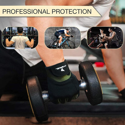 Workout Gloves for Men and Women, Exercise Gloves for Weight Lifting, Cycling, Gym, Training, Breathable and Snug Fit