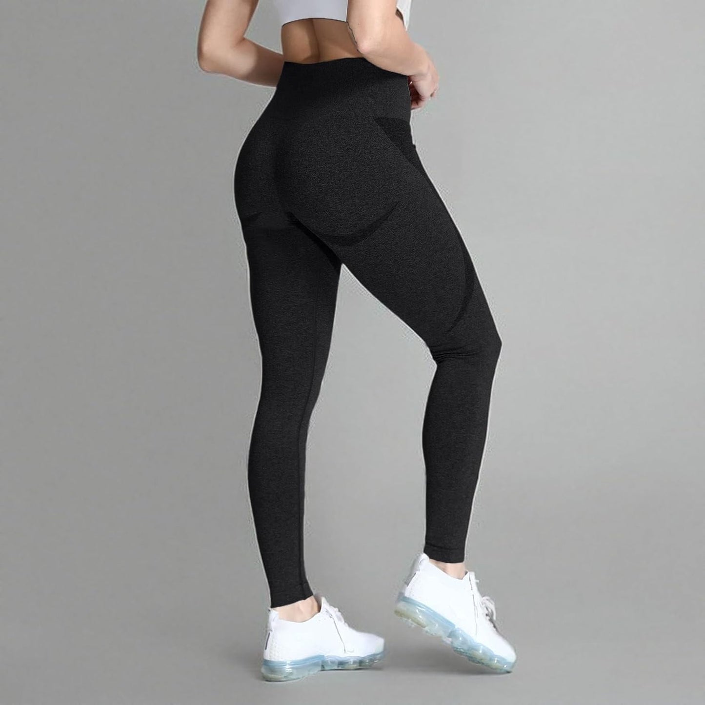 Workout Seamless Leggings for Women Smile Contour High Waisted Athletic Yoga Pants Tights 26"