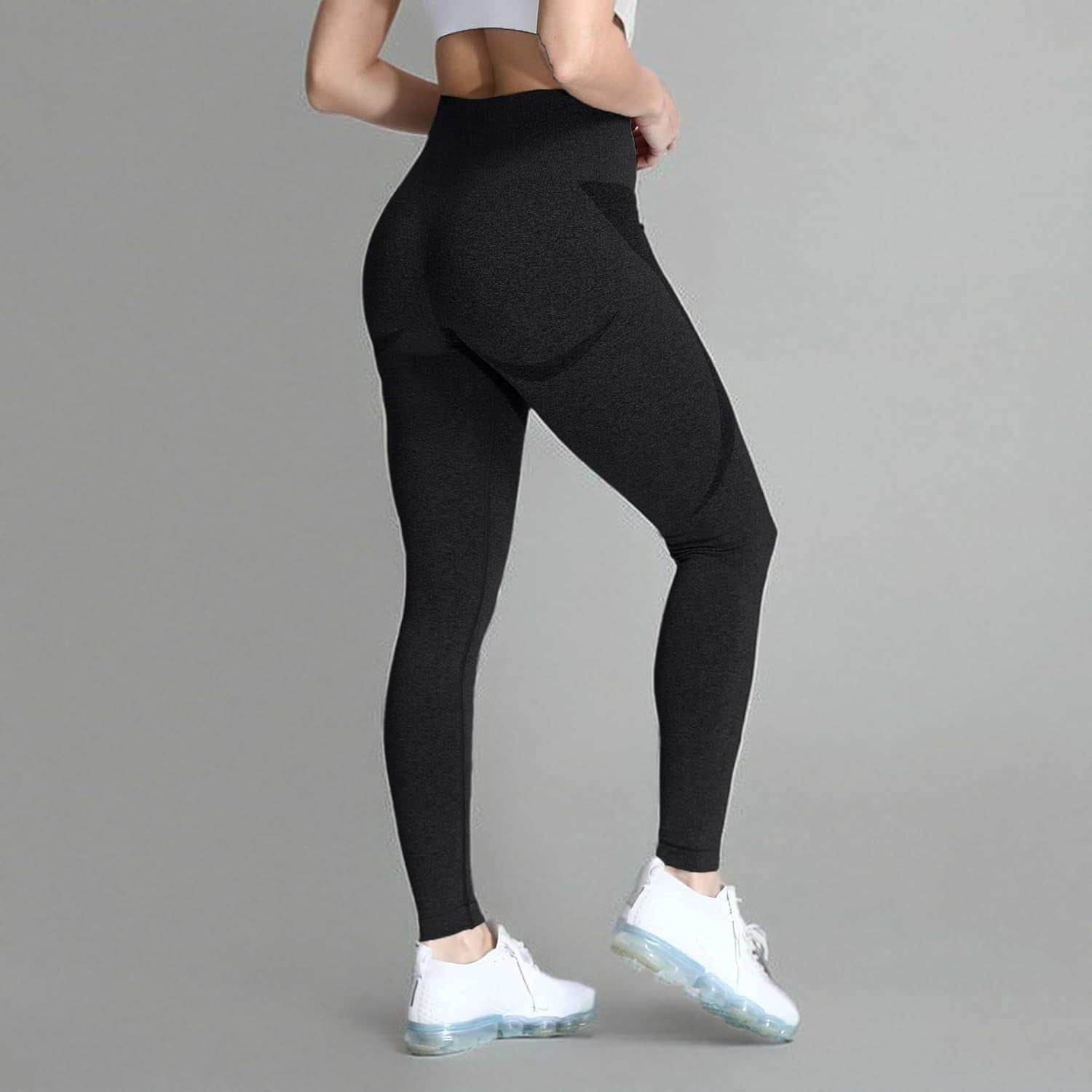 Workout Seamless Leggings for Women Smile Contour High Waisted Athletic Yoga Pants Tights 26"