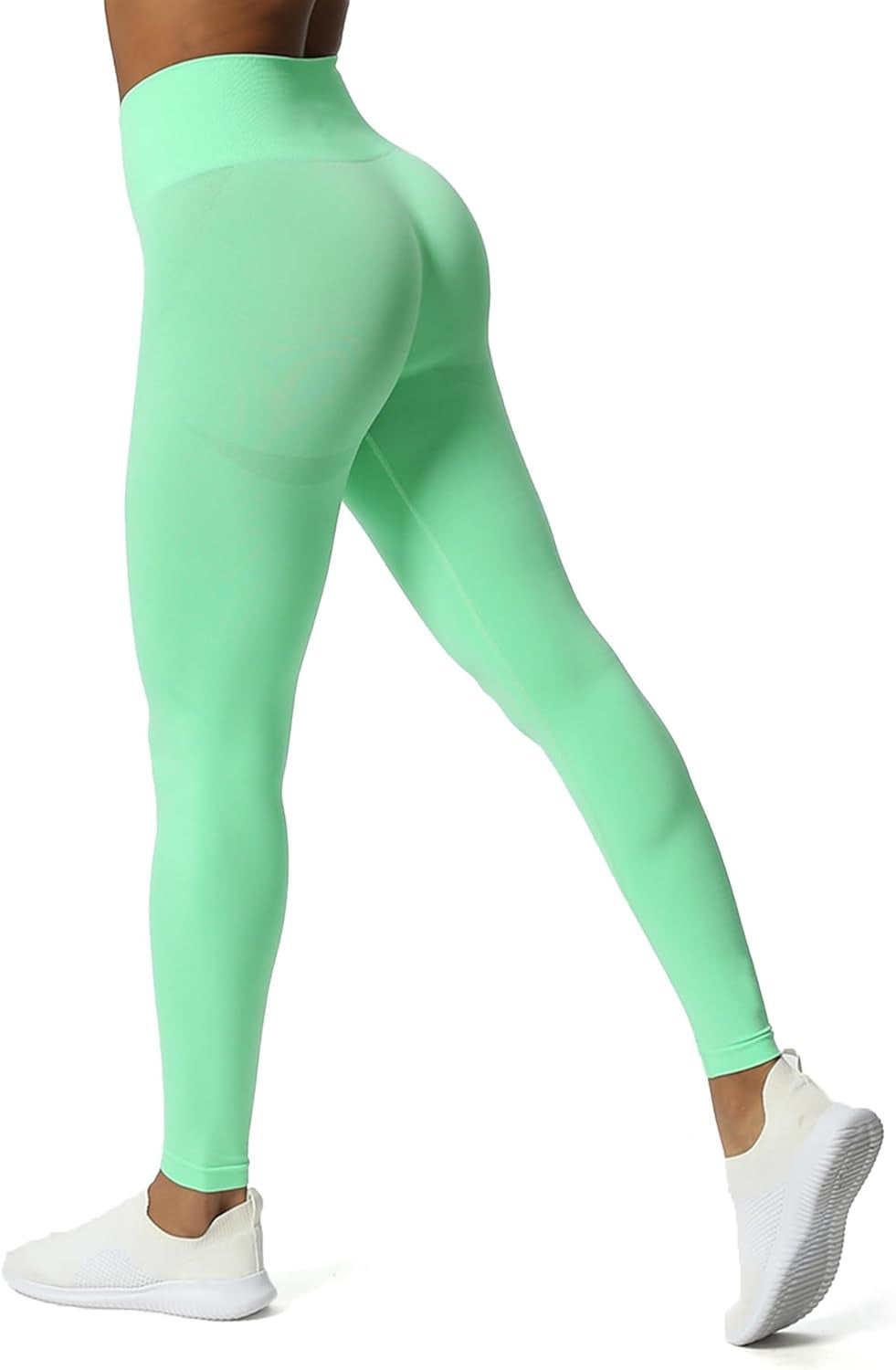 Workout Seamless Leggings for Women Smile Contour High Waisted Athletic Yoga Pants Tights 26"
