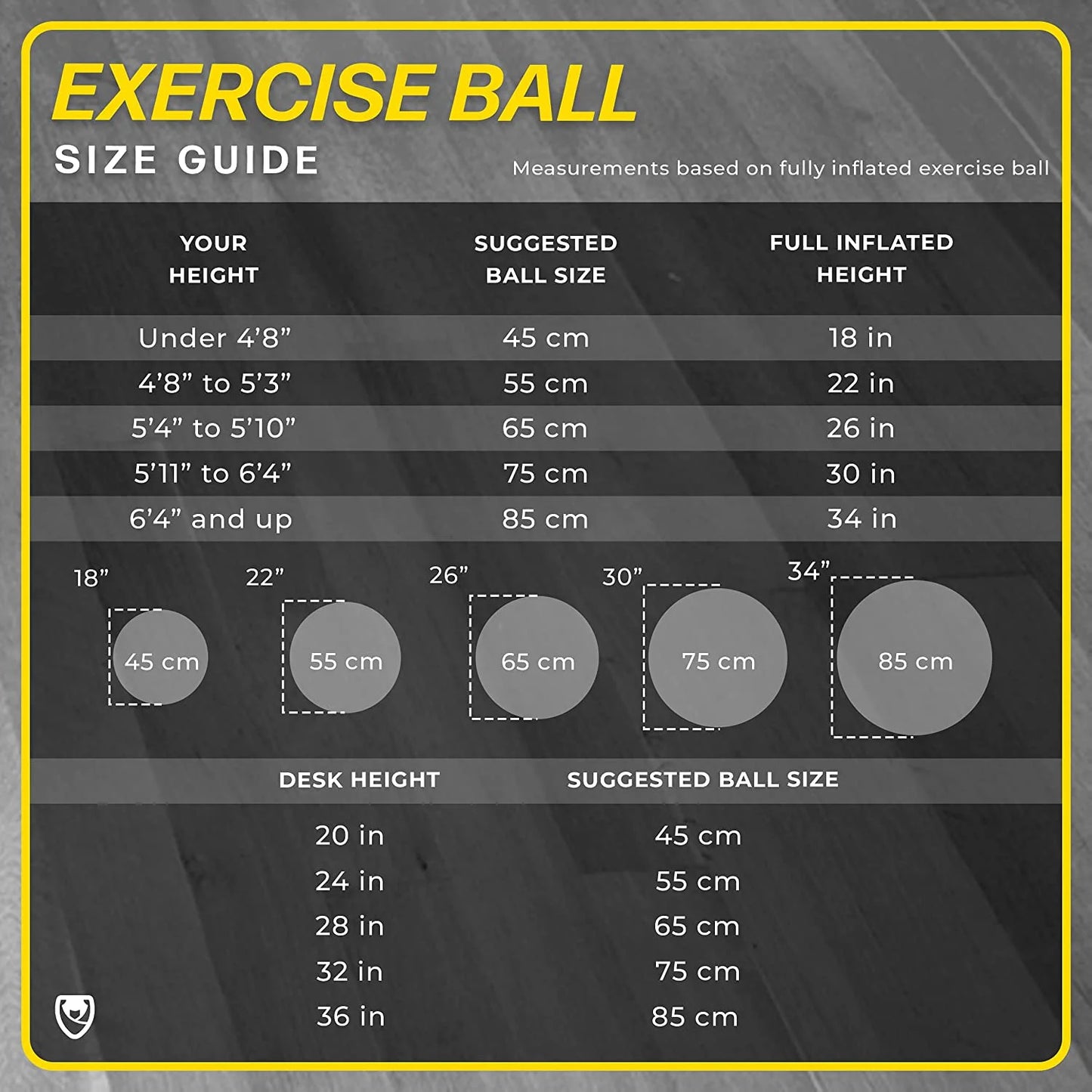 Exercise Ball with Quick-Pump - Workout Ball for Stability, Anti-Burst & Anti-Slip Balance Ball for Fitness & Yoga (Red, 65Cm)