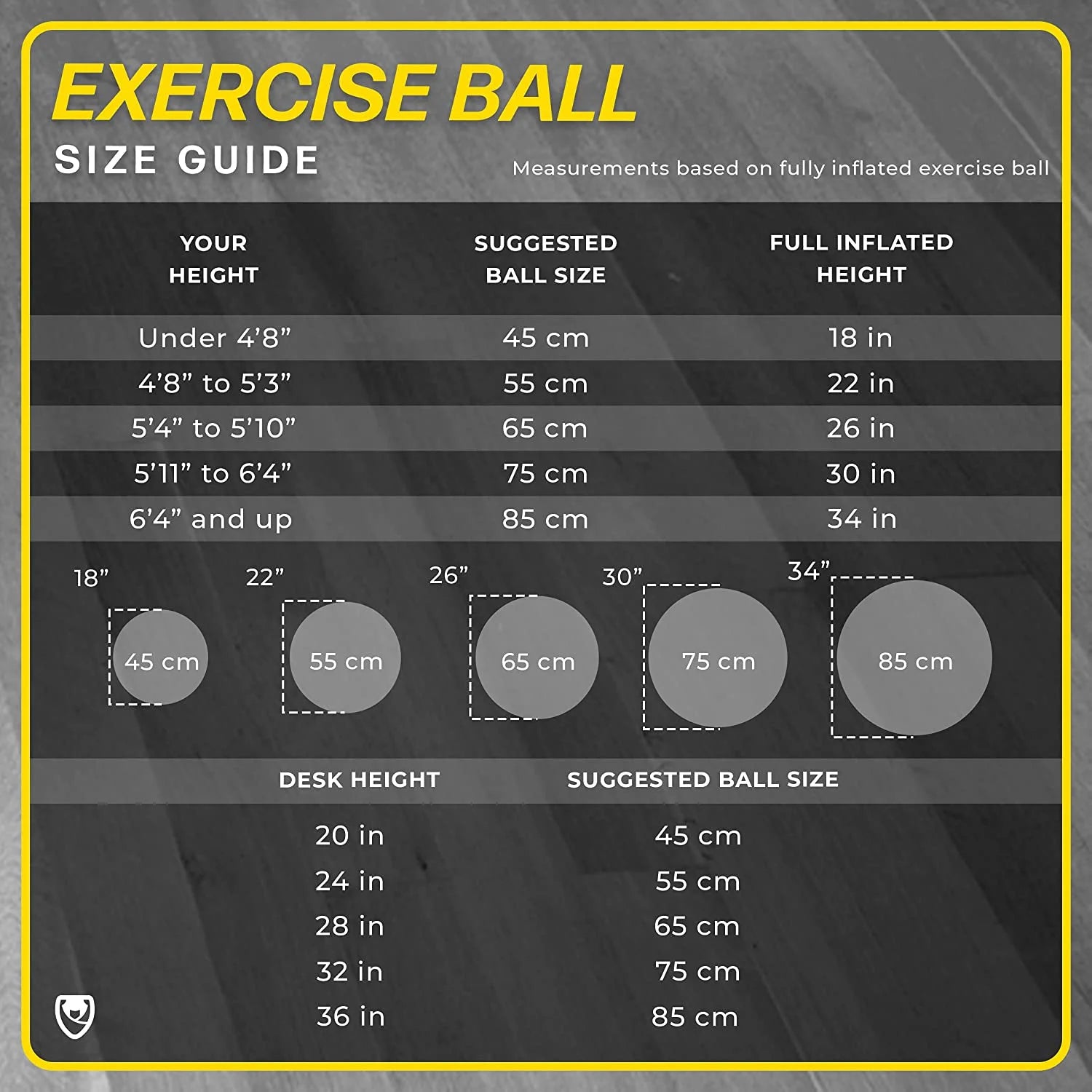Exercise Ball with Quick-Pump - Workout Ball for Stability, Anti-Burst & Anti-Slip Balance Ball for Fitness & Yoga (Red, 65Cm)